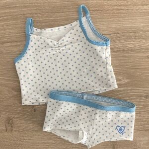 American Girl doll cami tank top and briefs shorts set